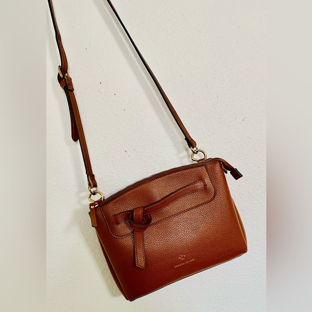 Nanette Lepore Brown Leather Crossbody Bag
